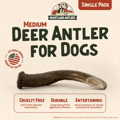 Heartland Antlers: masticación duradera para perros agresivos sin olor.
