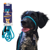 Heather's Heroes Sidekick collar de cabeza turquesa para perros, entrenamiento suave durante caminatas
