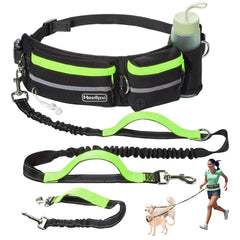 Heellpxi correa mano libre para dos perros, ideal para paseos sin esfuerzo.