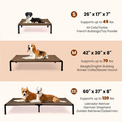 Heeyoo cama elevada con bastidor de acero ofrece soporte duradero
