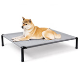 Heeyoo cama para perro elevada con malla Textilene para descanso fresco.