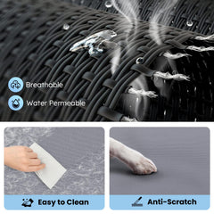 Heeyoo cama para perros con malla Textilene transpirable y fácil de limpiar.