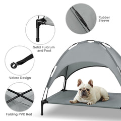Cama para perro Heeyoo con patas antideslizantes para mayor seguridad.