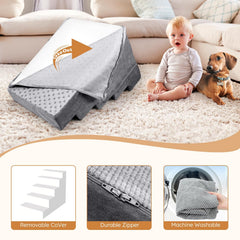 Heeyoo escaleras perro funda lavable desmontable facilita limpieza y mantenimiento.