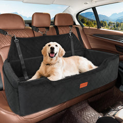 HEGGCOOE asiento para perro grande con capacidad hasta 100 lbs, ideal para viajes.