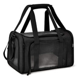 Henkelion Porta-Mascotas Grande Suave, vista frontal, transporte cómodo para paseos diarios.