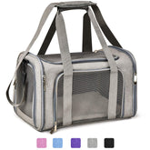 Henkelion transportín grande, vista frontal, ideal para viajes diarios con tu mascota.