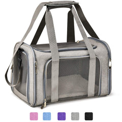 Henkelion transportín grande, vista frontal, ideal para viajes diarios con tu mascota.