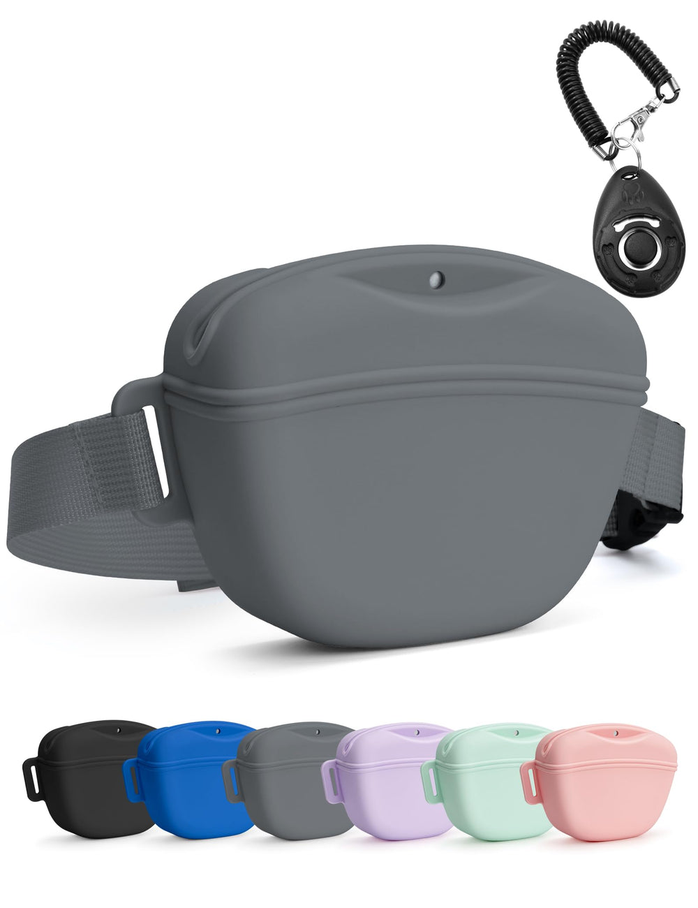 Bolso Heouvo para premios caninos con clic de entrenamiento y cierre magnético, facilita recompensar
