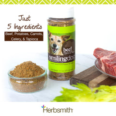 Herbsmith Kibble Seasoning con carne de res deshidratada de alta calidad