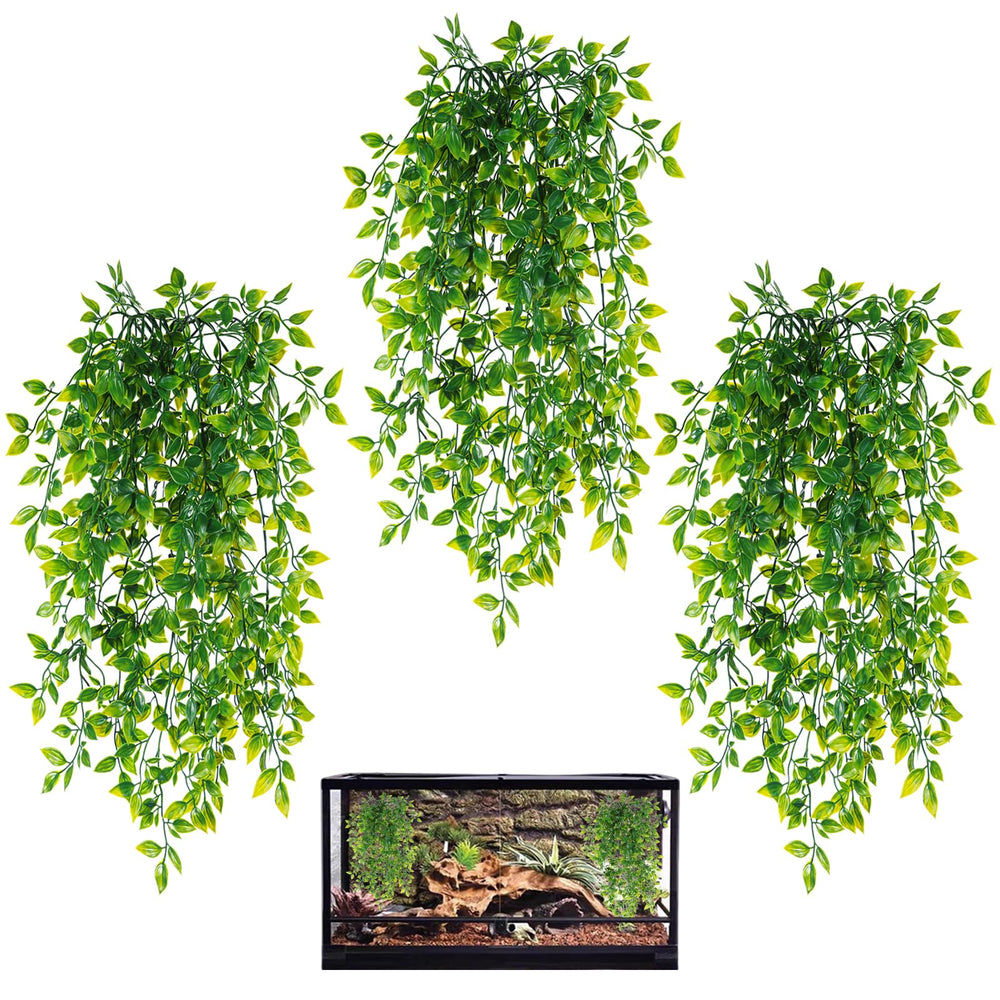 HERCOCCI Reptile Plants colgante: refugio colorido para reptiles y área de trepar.