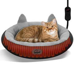 herehomi cama calentadora para gatos, diseño dona suave y acogedor