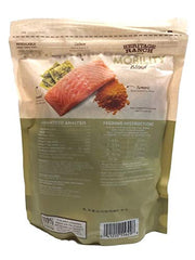 Heritage Ranch Mobility Salmon Jerky: textura crujiente de salmón sin granos para perros.