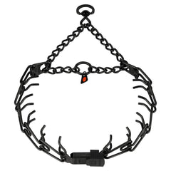 Collar Herm Sprenger con cierre ClicLock central para entrenamiento seguro y cómodo.
