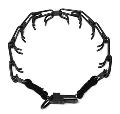 Collar Herm Sprenger con cierre rápido negro, fácil de colocar.