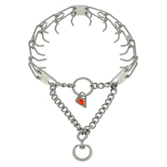 Plato central del collar Herm Sprenger, presión uniforme para entrenamientos seguros y controlados.