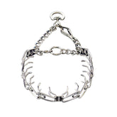 Herm Sprenger collar de entrenamiento cromado, 21 pulgadas, visto de frente