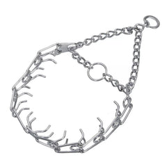 Herm Sprenger Ultra-Plus, collar de púas visto de frente para control en adiestramiento.