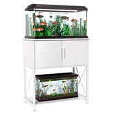 Herture: soporte acuario metalico frente, estable y elegante para tu tanque.
