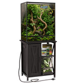 Herture soporte terrario 67 galones con superficie 24x18 pulgadas para reptiles.