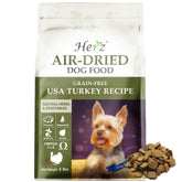 Herz alimento para perro secado al aire con pavo, alto en proteína.