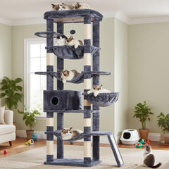 Hey-brother arbol-gato: plataforma superior grande ideal para descansar y vigilar la habitación.