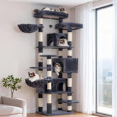 Hey-brother arbol-gatos 74 pulgadas torre completa para gatos curiosos