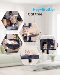 Hey-brother arbol para gatos, cesta suave para acurrucarse.