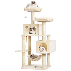 Hey-brother árbol para gatos con postes de sisal para afilar uñas.
