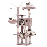Hey-brother árbol para gatos de 53 pulgadas, torre alta para exploradores felinos.
