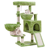 Hey-brother Cat Tree, vista frontal, diseño estable para trepar y observar con seguridad.