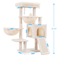 Hey-brother torre para gatos, condo acogedor para refugio privado