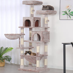 Heybly Arbol Gato 70p: postes de sisal para rascar sin dañar muebles