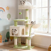 Heybly árbol para gatos con juguete y plataforma acolchada para descanso cómodo