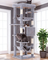 Heybly árbol para gatos grandes, plataforma superior amplia para descanso cómodo y observación