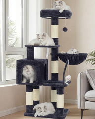 Heybly: base estable del árbol para gatos, ideal para juego seguro.
