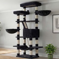 Heybly árbol para gatos con plataformas superiores amplias para descanso y observación