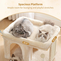 Heybly Gato Arbol: tabla de rascado en sisal duradera