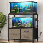 Heybly soporte acuario con superficie superior amplia para observar peces con claridad.