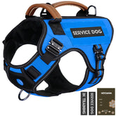 HEYCAHVA arnés para perro de servicio con hebillas de metal, ideal para paseos seguros.