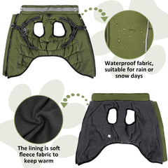 HezzLuv chaqueta impermeable con forro de pelo para calor suave.