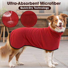Toalla de microfibra lavable a máquina para perro, fácil de cuidar.