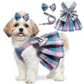 Vestido para perro HhiMyOct con lazo nudo, cómodo para paseos