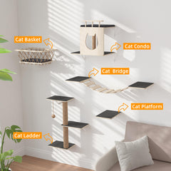 HHOFURN condo-gato refugio privado para siestas.