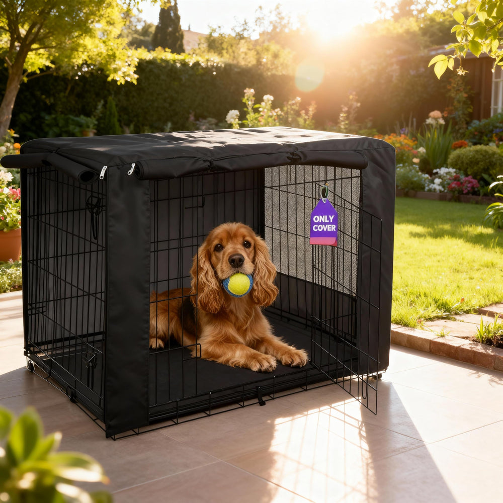 HiCaptain cobertor de jaula para perro 48 pulgadas mejora ventilación