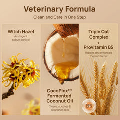 HICC PET fórmula segura para lamer, cuidado natural del mentón felino.