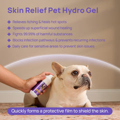 HICC PET gel ayuda a calmar inflamación en zonas inflamadas de perros.