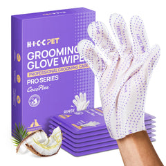 Guante HICC PET Pro con textura 3D para limpieza profunda y cuidado suave.