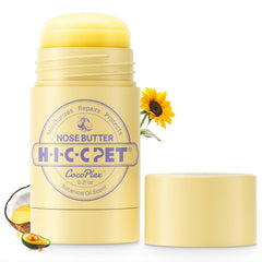 Bálsamo nasal HICC PET para perros, envase práctico para hidratación rápida.