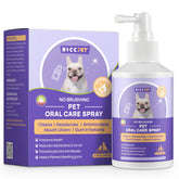 HICC PET Spray dental para perros enfocado en la boca, mejora la higiene bucal.